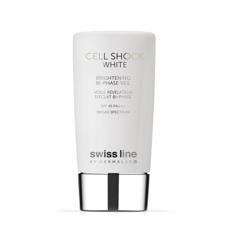 Nhũ tương chống nắng và làm trắng sáng da SPF 45 PA+++ Swissline CSW Brightening Bi Phase Veil 